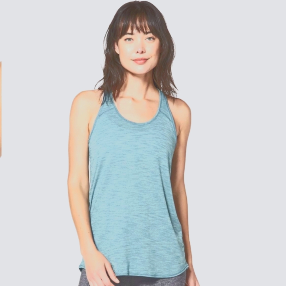 Lululemon Essential Tank Heathered Persian Blue - Picture 2 of 7